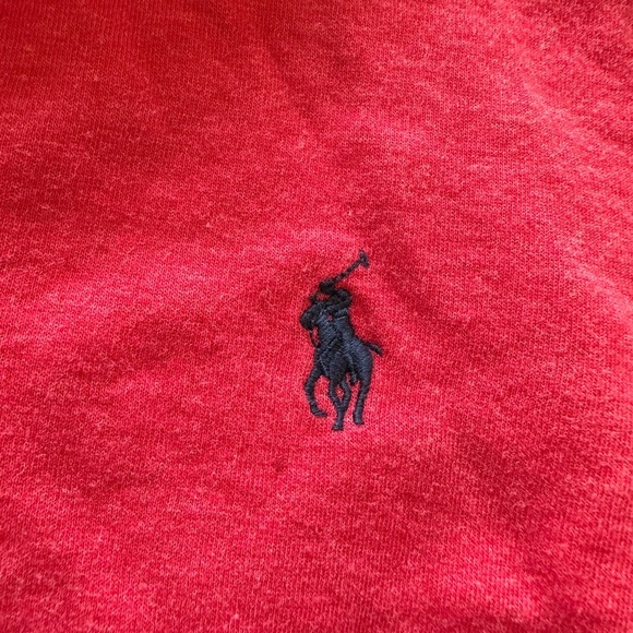 Polo by Ralph Lauren Red Quarter-Zip Sweatshirt - Picture 4 of 5